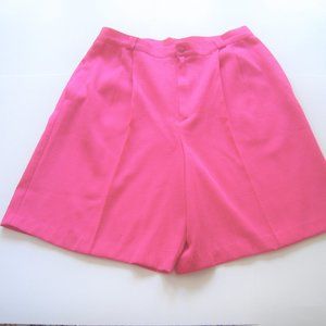 FT Studio Shorts Womens Hot Pink Size 16 Pleated
